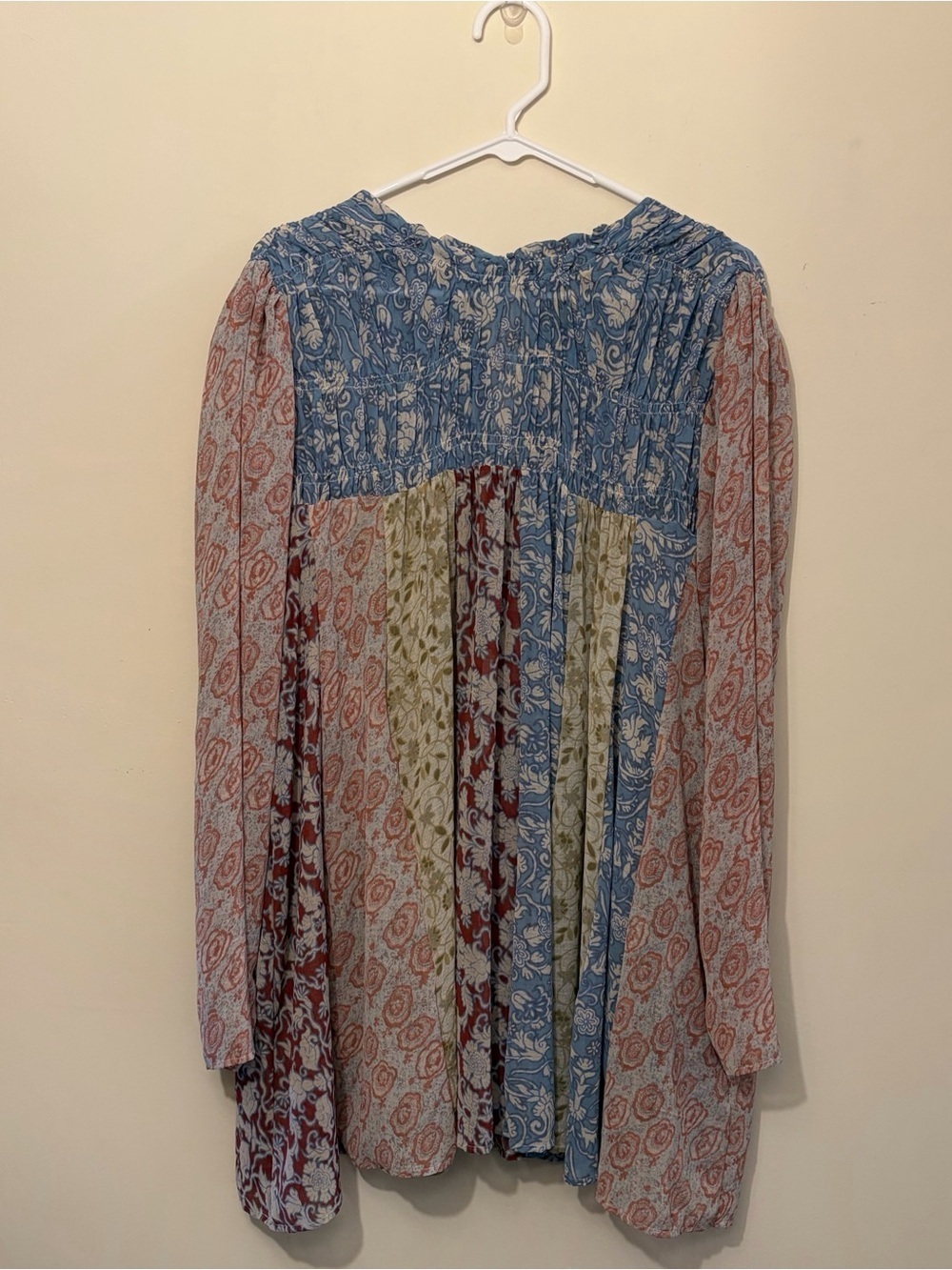 Free People Boho Mixed-Print Tunic